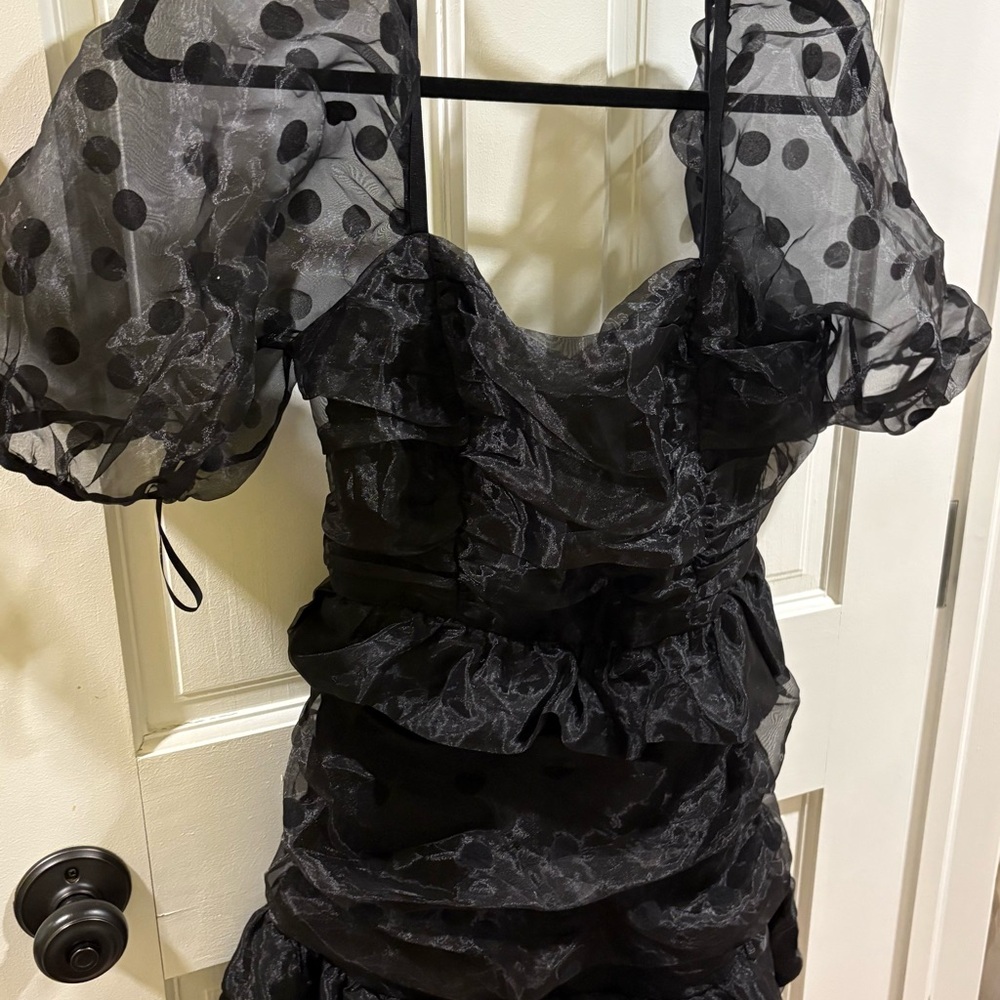 Lulu's Black Textured Dress